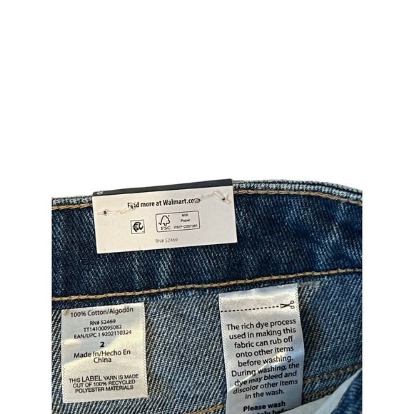 Time and True Daisy Dukes Jeans Shorts High Rise Woman Sz 2 - Picture 2 of 5